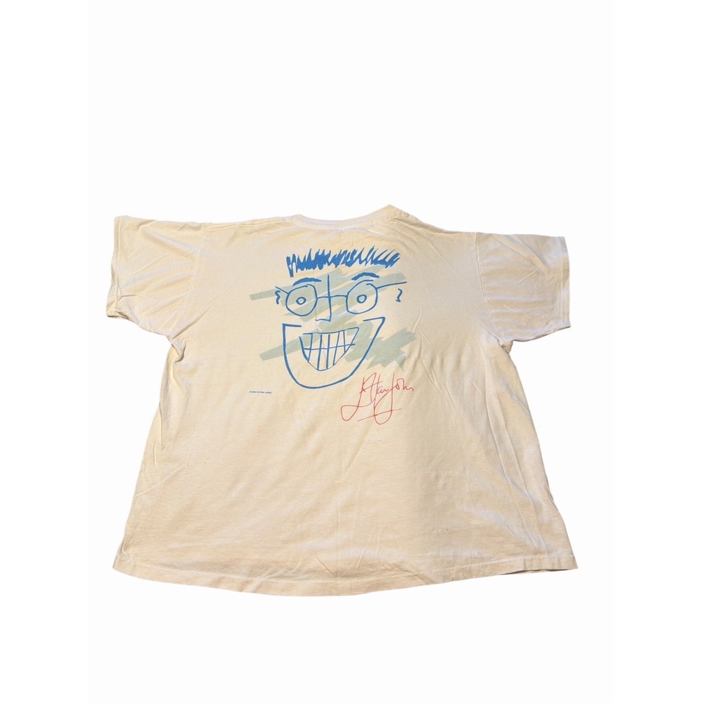 Vintage Hard Rock Cafe Signature Series 1993 Elton John Face T Shirt 90's XL